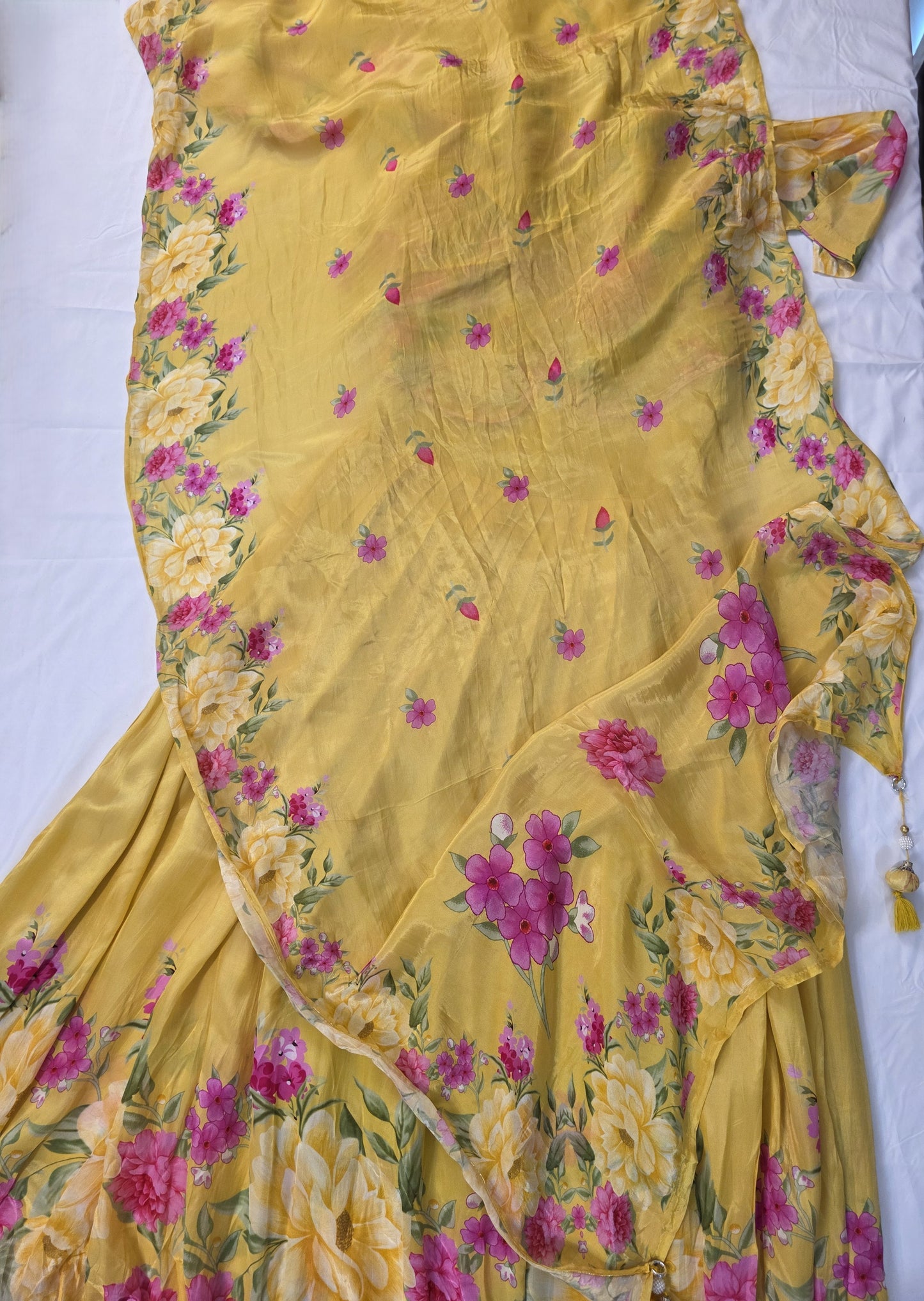 Yellow Anarkali